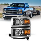 Halogen Headlight For 2014-2015 Chevy Silverado 1500 Headlamp Driver Left Side New. Price: $65.29.