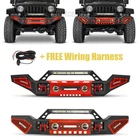 Aaiwa Front Bumper For 2007-2025 Jeep Wrangler Jk Jl & Gladiator Jt W/led Lights New. Price: $349.95.