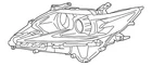 Genuine Lexus Composite Headlamp 81140-33A50 New. Price: $1063.78.