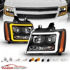 07-14 Fit Chevy Suburban/tahoe/avalanche Black Led Swtichback Projector Headlamp New. Price: $304.49.