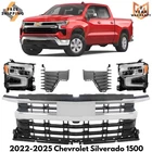 Front Grille Assembly & Headlights Kit For 2022-2025 Chevy Silverado 1500 New. Price: $720.00.