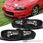Fits 98-02 Chevy Camaro Z28 Matte Black Headlights Driving Lamps Left+right New. Price: $89.95.