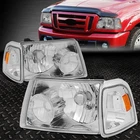 01-11 Ford Ranger Chrome Housing Amber Corner Headlight Replacement Headlamp New. Price: $60.88.