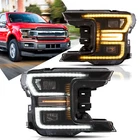 Projector Headlight Black Full Led Sequential Set Ford F-150 2018-2020 1PAIR New. Price: $625.49.
