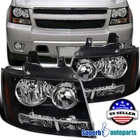 Fits 2007-2013 Avalanche 2007-2014 Tahoe Suburban Black Headlights+signal New. Price: $75.98.