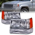 Headlights Corners Park/signal 6 Pc Set Fits 97-1998 Jeep Grand Cherokee Halogen New. Price: $89.22.