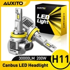 Auxito Upgraded H11 Led Bulb 30000LM 200W Headlight Per Set 6000K Low-beam H8 H9 New. Price: $42.74.