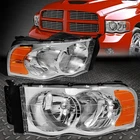 For 02-05 Dodge Ram 1500 2500 3500 Chrome Housing Amber Corner Headlight Lamps New. Price: $67.88.