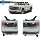 For 2016-2018 Chevy Silverado 1500 Led Chrome Headlight Headlamp Right&left Side New. Price: $291.60.