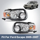 Halogen Headlights 2005-2007 Ford Escape W/ Bulb Left&right Side Pair Lh+rh New. Price: $129.99.