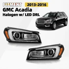 For 2013-2016 Gmc Acadia Halogen Headlight W/ Led Drl Projector Left+right Pair New. Price: $216.99.