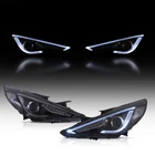 Vland Headlights W/sequential For 2011-14 Hyundai Sonata Led Drl Left+right Side New. Price: $284.95.