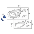 For Fiat 500X 2017-2023 68305516AA Front Left Headlight Mounting Kit New. Price: $52.70.