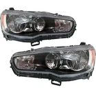 Headlight Pair Fits Mitsubishi Lancer 08-17 Capa Certified Black Left And Right New. Price: $182.89.