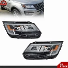 Pair Of Headlight Headlamp Assembly 2016 2017-2019 Ford Explorer W/led Drl New. Price: $233.83.