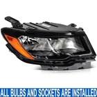 Black Passenger Right Rh Headlight Assembly W/ Bulbs For Jeep Compass 2017-2021 New. Price: $77.99.