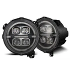 Alpharex Nova Projector Headlights Black Fits Jeep Wrangler Jl 2018-2025 New. Price: $1065.00.