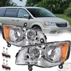 Headlights Fit 2008-16 Chrysler Town & Country 11-20 Dodge Grand Caravan W/bulbs New. Price: $89.99.