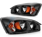 Headlights Assembly For Chevy Malibu 2004-2008 Black Housing Clear Lens Front New. Price: $70.99.