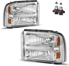 Headlights Assembly 2005-2007 Ford F250 F350 F450 F550 Super Duty Headlamp New. Price: $128.99.