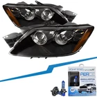 Fits 07-11 Mazda CX-7 Halogen Black Housing Headlights Set With Performance Lens New. Price: $383.09.