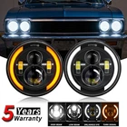 For Freightliner Coronado 2001-2016 7" Inch Round Led Headlights 48000LM 6500K New. Price: $69.99.