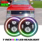 Pair 7" Round Hi/lo Beam Led Headlights Fit Chevrolet 1962-1980 C10 Pickup Truck New. Price: $72.99.