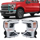 Led Built-in Headlight Ford F250 Superduty Pickup 2020-22 Chrome Trim Rh+lh New. Price: $697.91.