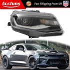 Headlight For Chevy Camaro 2016-2022 Passenger Side Black Hid W/ Led Drl Clear New. Price: $110.93.