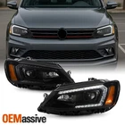 For 2011-2018 Volkswagen Jetta Drl Projector Headlights Headlamp Black Assembly New. Price: $295.99.