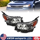 2009-2013 Subaru Forester Halogen Black Housing Amber Headlights Left+right New. Price: $109.38.