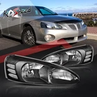 Black Housing Clear Corner Turn Signal Headlights For 04-08 Pontiac Grand Prix New. Price: $88.21.