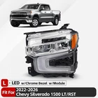 Full Led For 2022-2026 Chevy Silverado 1500 Lt Rst Chrome Driver Headlight Lh New. Price: $152.00.