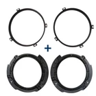 2PAIR Round Headlight Mounting Bracket Ring For Jeep Wrangler Jku 2007-2017 New. Price: $32.29.