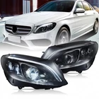 Led Headlights W/animation Fit 2015-2021 Mercedes Benz C-class Only Halogen New. Price: $620.99.