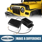 Hooke Road White Drl Turn Signals W/ Amber Leds For 1997-2006 Jeep Wrangler Tj New. Price: $28.69.