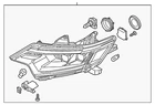 Genuine Mitsubishi Headlamp Assembly 8301D250 New. Price: $1486.10.
