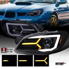 Fit 06-07 Subaru Impreza Wrx Sti Smoke Sequential Led Strip Projector Headlights New. Price: $312.99.