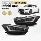 Full Led Headlight For 2017-2022 Infiniti Q60 W/o Afs W/module Left+right Pair New. Price: $835.00.
