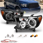 Led Halo For 2007-2014 Toyota Tundra/sequoia Projector Black Headlights New. Price: $264.92.