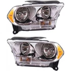 For 2011-2013 Dodge Durango Pair Headlights Driver Passenger Side Chrome Trim New. Price: $266.60.