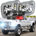 New/pair 5X7 7X6" Led Headlights Drl Ford F650 F750 F250/350/450 Super Duty. Price: $99.99.