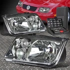 Euro Model For 99-05 Jetta MK4 E-code Chrome Housing Headlight Lamp+tool Set New. Price: $80.88.
