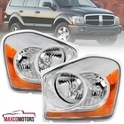 Headlights Fits 2004-2006 Dodge Durango Replacement Lamps Left+right 04-06 New. Price: $103.49.