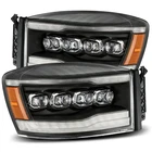 Alpharex Nova-series Led Projector Headlights Black Fits 06-08 Dodge Ram 1500 New. Price: $1070.00.