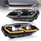 Vland Led Projector Headlights For Volkswagen Golf MK7.5 2017-2021 Red Line New. Price: $379.99.