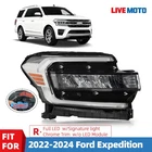 2022-2024 Ford Expedition Full Led Headlight W/ Chrome Trim Strip Right Side New. Price: $267.19.