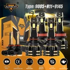Auxbeam Led Headlight Fog Bulbs Kit For Ram 1500 2500 3500 2011-2018 6500K New. Price: $35.99.