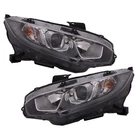 Halogen Headlight Set For 2016-2020 Honda Civic Capa HO2502173 HO2503173 Chrome New. Price: $224.11.