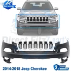 Front Bumper Cover & Grille Assembly For 2014-2018 Jeep Cherokee New. Price: $231.59.